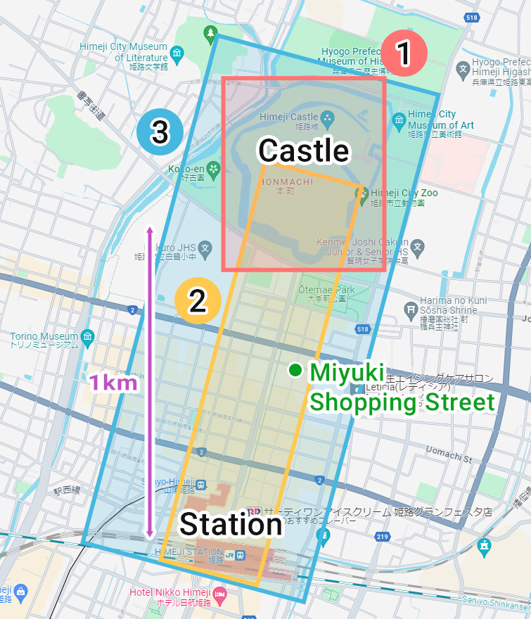 himeji city map
